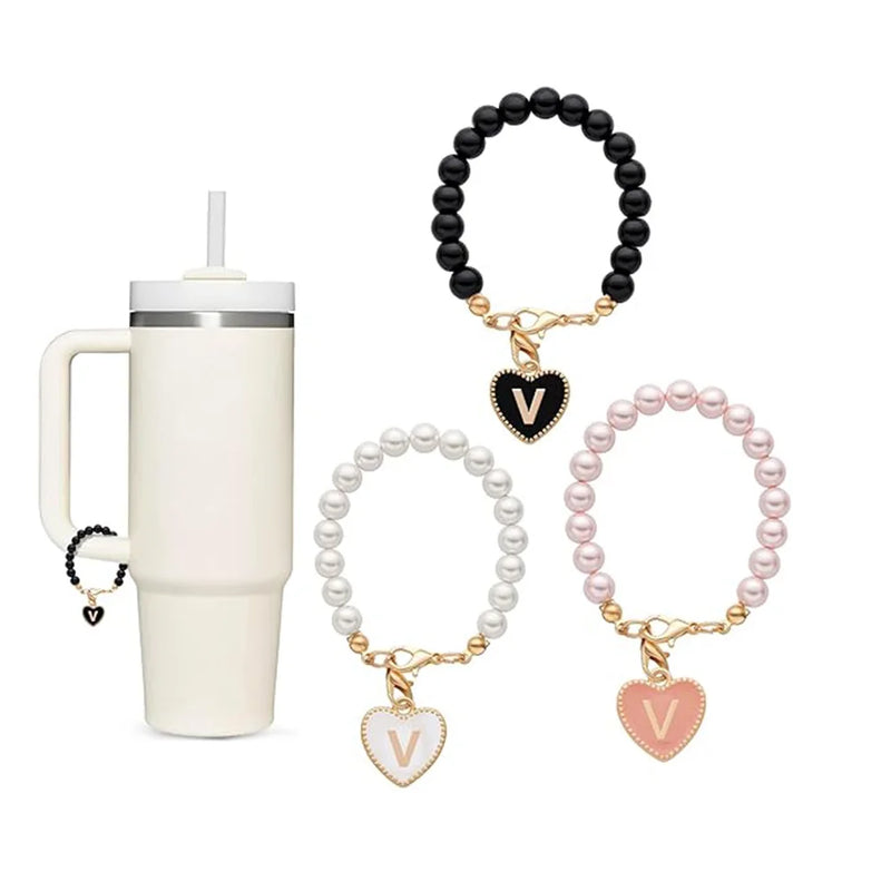 Accesssoire Personnalisée avec Breloques Initiales et Perles Naturelles – Cadeau Unique