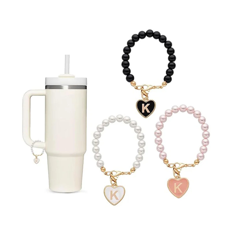 Accesssoire Personnalisée avec Breloques Initiales et Perles Naturelles – Cadeau Unique