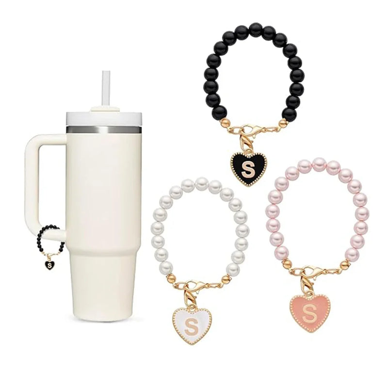 Accesssoire Personnalisée avec Breloques Initiales et Perles Naturelles – Cadeau Unique