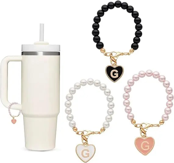 Accesssoire Personnalisée avec Breloques Initiales et Perles Naturelles – Cadeau Unique