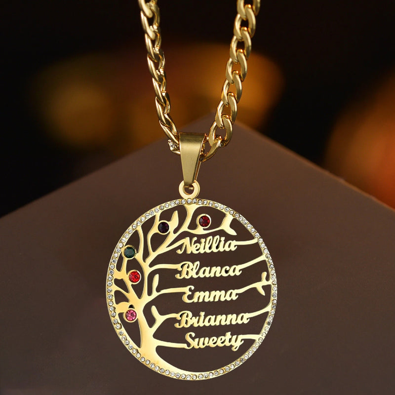 Collier Arbre de Vie Personnalisé – Un Bijou Unique Pour Une Maman Unique