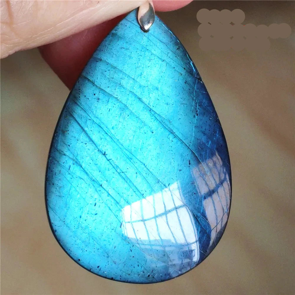 Pendentif en Labradorite Bleue Naturelle