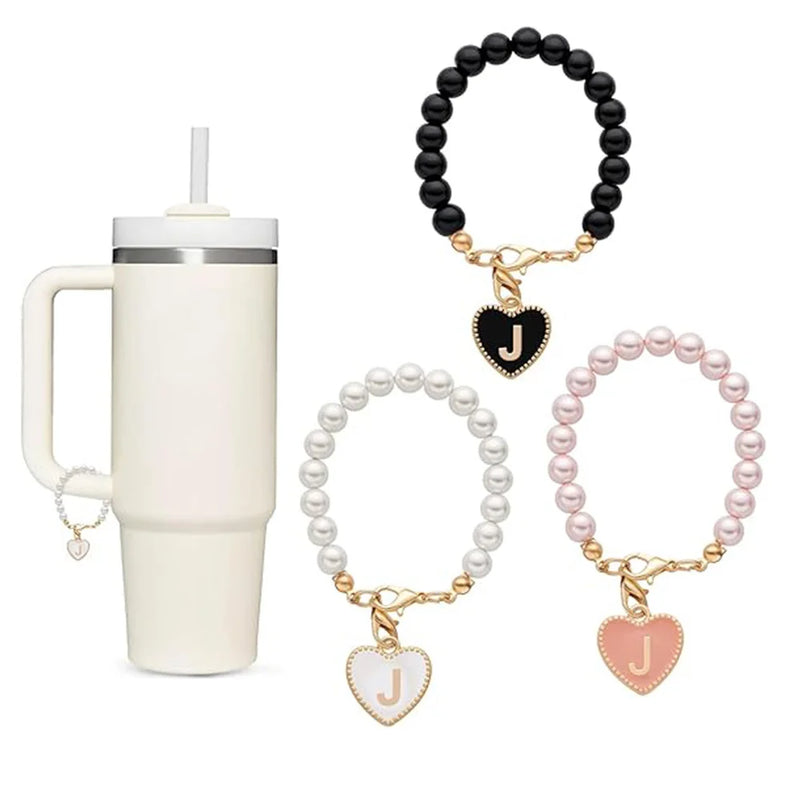 Accesssoire Personnalisée avec Breloques Initiales et Perles Naturelles – Cadeau Unique