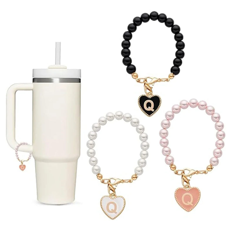 Accesssoire Personnalisée avec Breloques Initiales et Perles Naturelles – Cadeau Unique