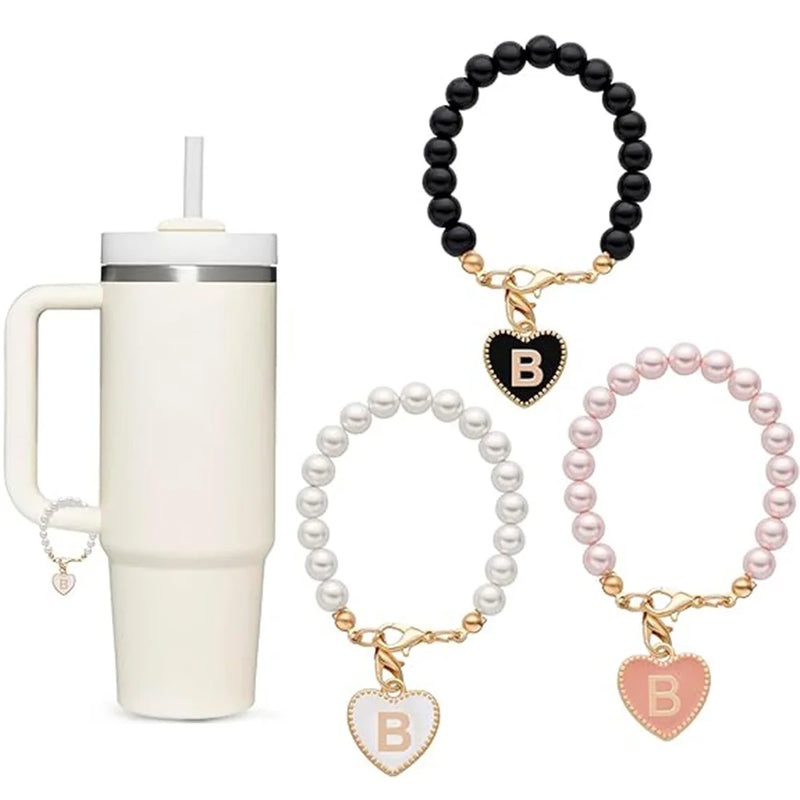 Accesssoire Personnalisée avec Breloques Initiales et Perles Naturelles – Cadeau Unique