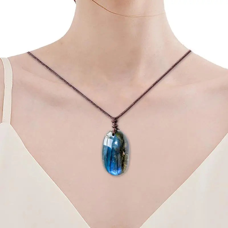 Pendentif en Labradorite Naturelle