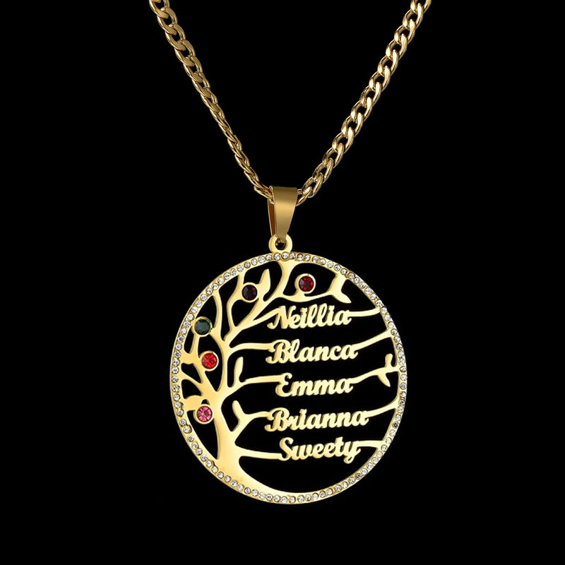 Collier Arbre de Vie Personnalisé – Un Bijou Unique Pour Une Maman Unique