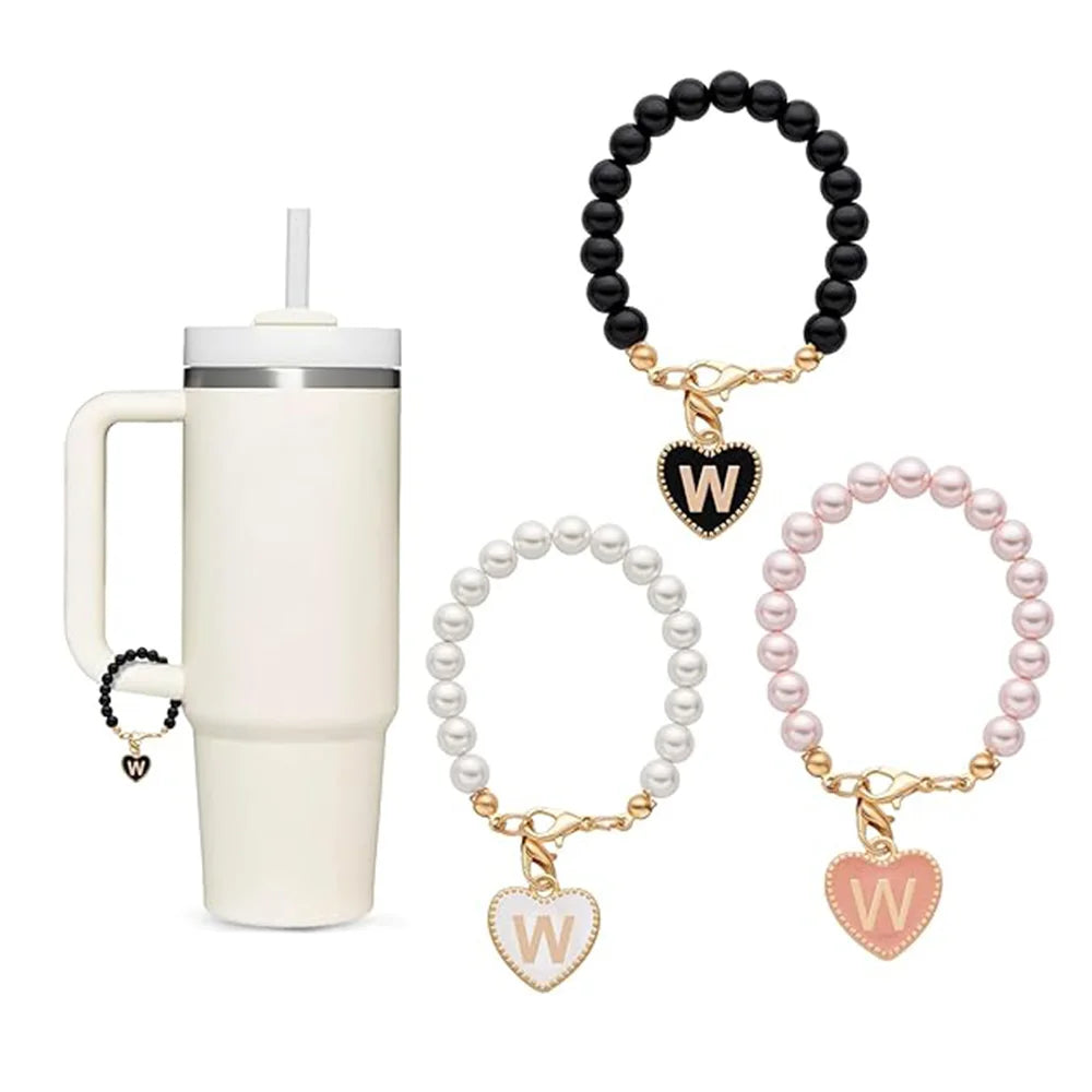 Accesssoire Personnalisée avec Breloques Initiales et Perles Naturelles – Cadeau Unique