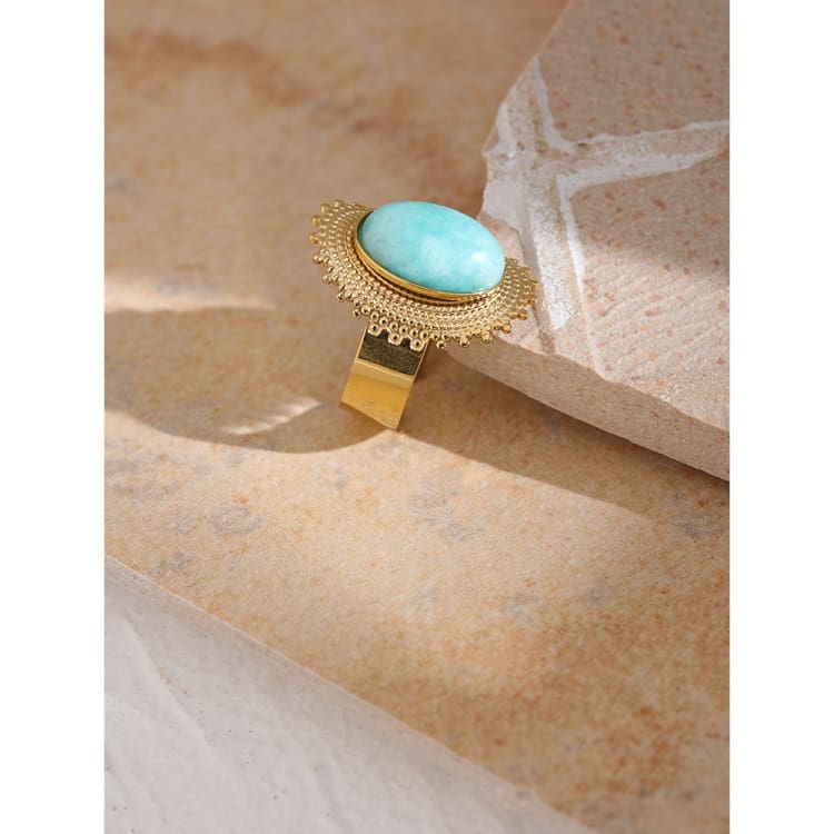 Bague Ajustable en Amazonite