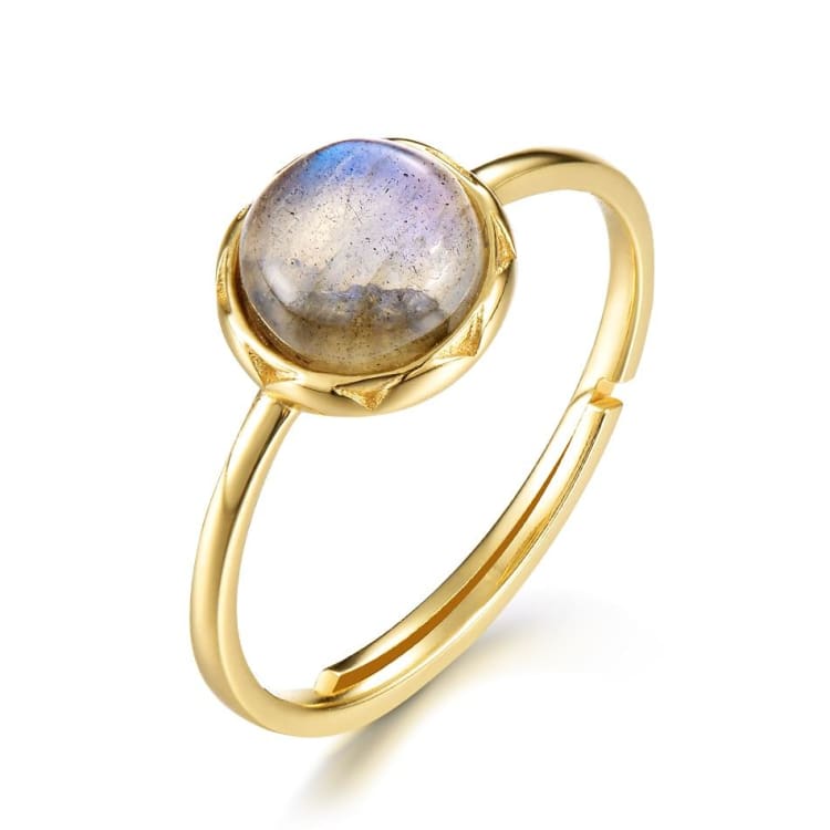 Bague ajustable en Labradorite