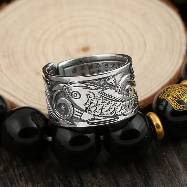 Bague Carpe Koi en Argent Sterling 925