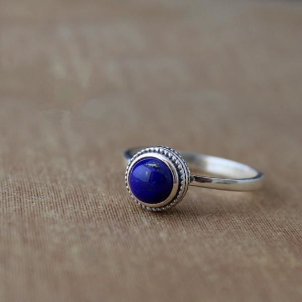 Bague coeur de Joyaux ornée de Lapis Lazuli