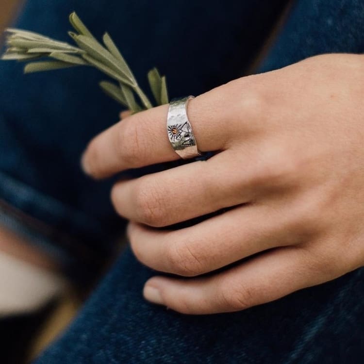 Bague de l'Aube Inspiration de la Nature