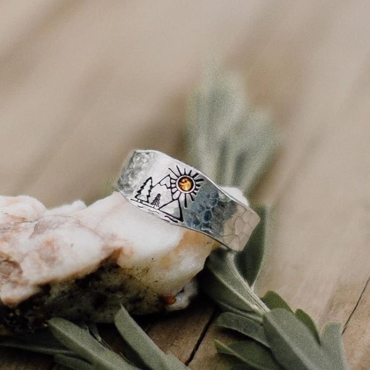 Bague de l'Aube Inspiration de la Nature