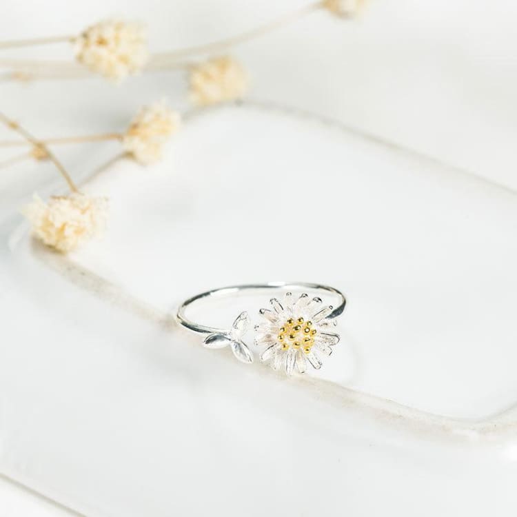 Bague marguerite - Ajustable