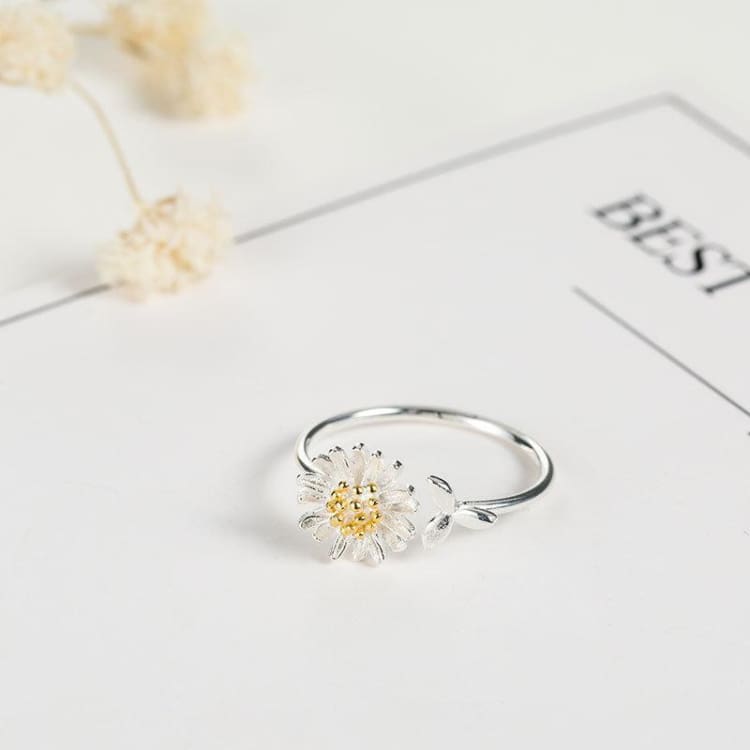 Bague marguerite - Ajustable