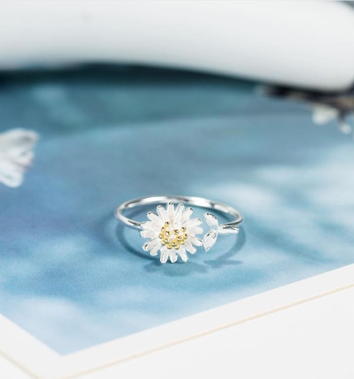 Bague marguerite - Ajustable