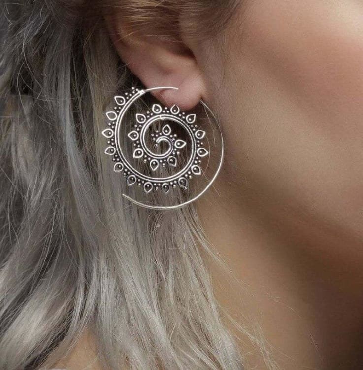 Boucles d'oreille 'Spirale'