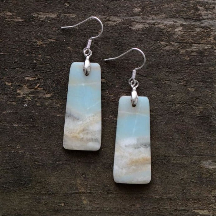 Boucles d'oreilles en Amazonite