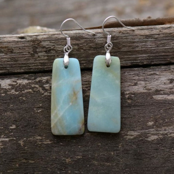 Boucles d'oreilles en Amazonite