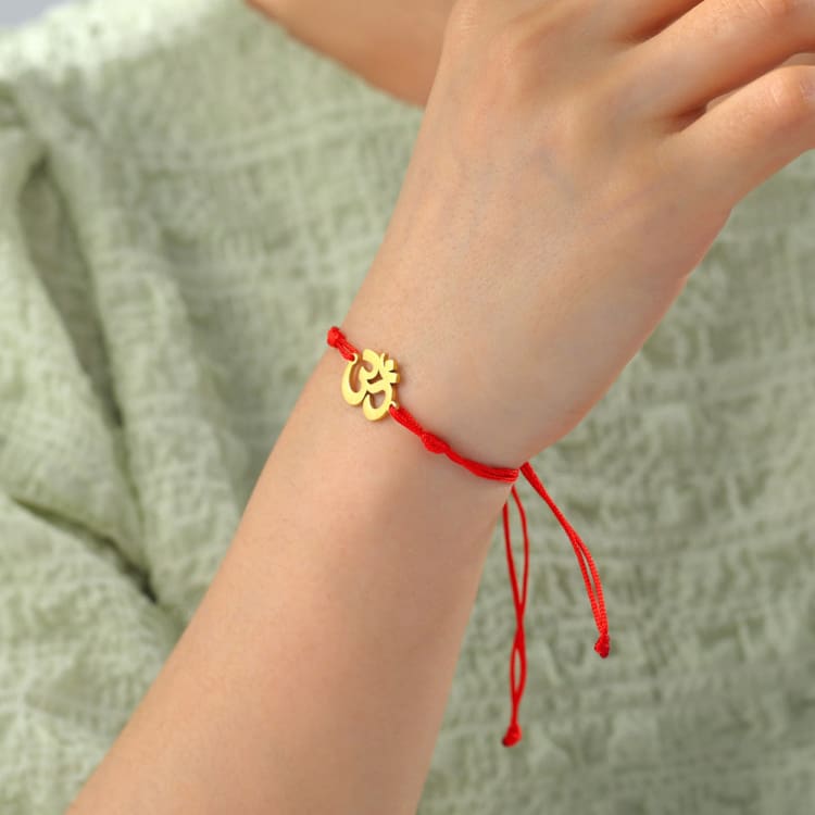 Bracelet bouddhiste avec symbole OM