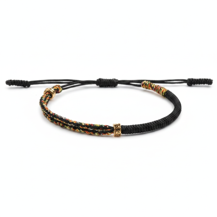 Bracelet de chance tibétain multicolore