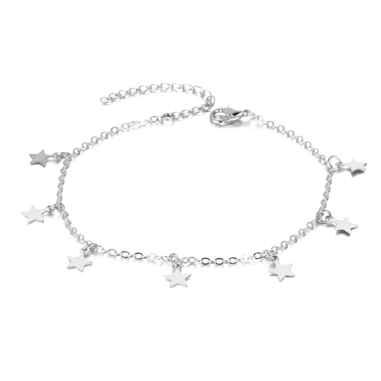 Bracelet de cheville avec pendentif étoile