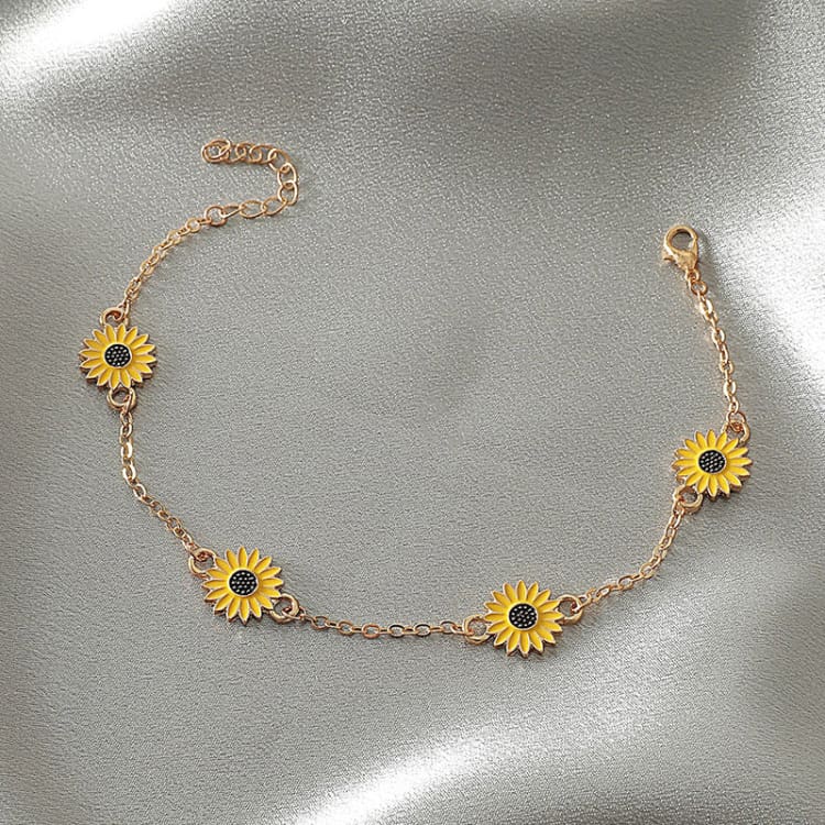 Bracelet de cheville Tournesol