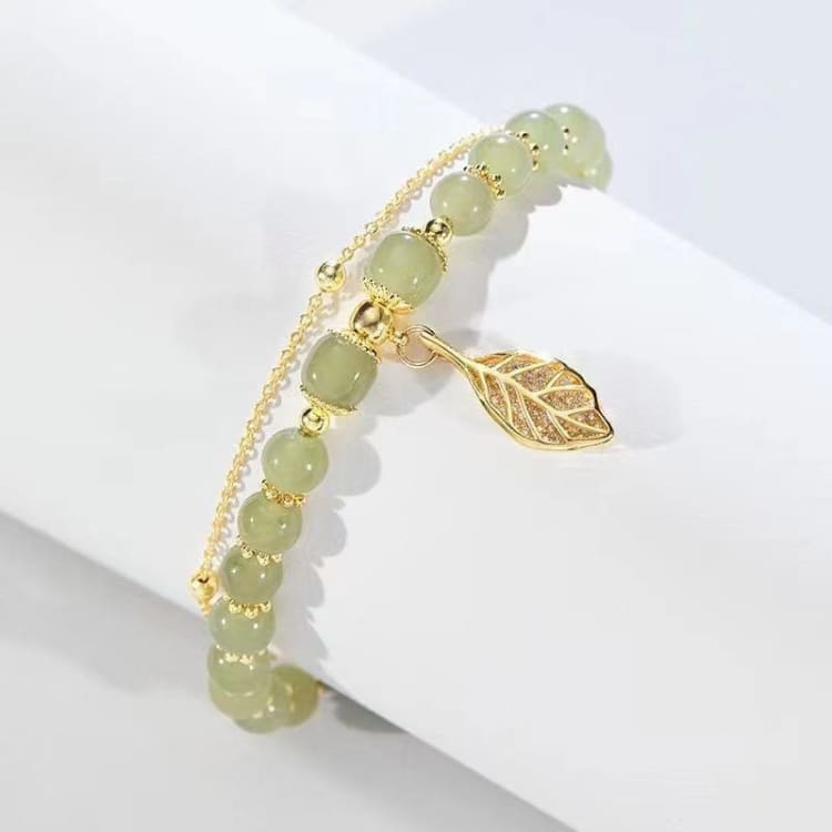 Bracelet en pierres naturelles style Hetian Jade