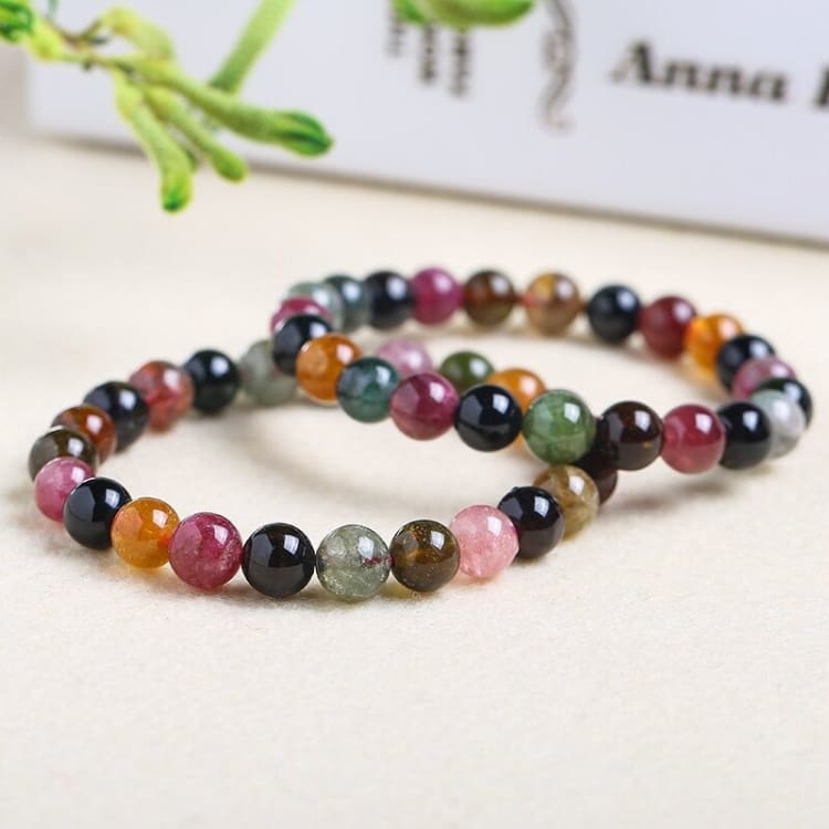 Bracelet en tourmaline multicolore