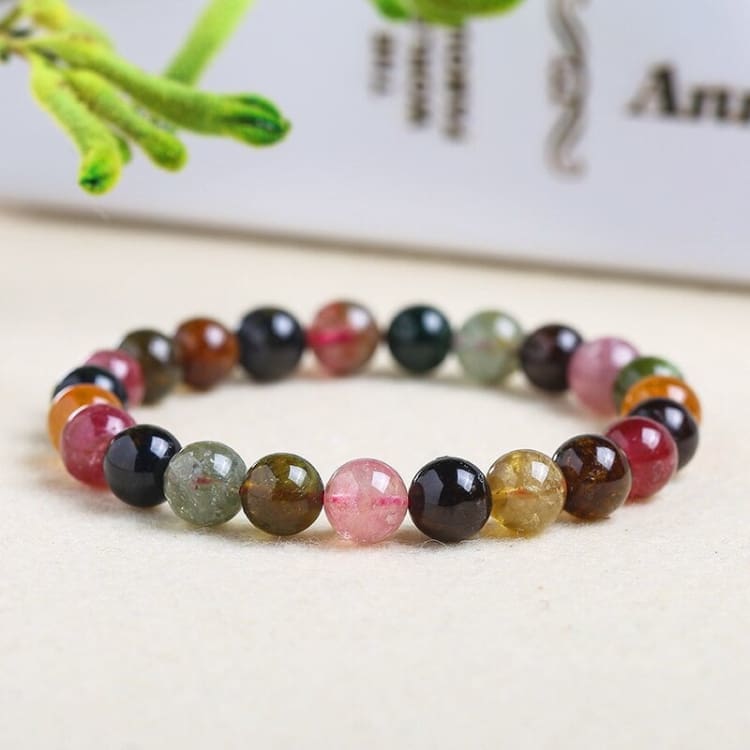 Bracelet en tourmaline multicolore