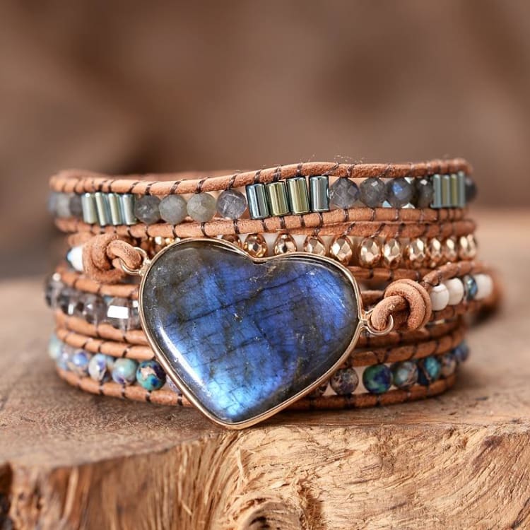 Bracelet  "Coeur de Labradorite"