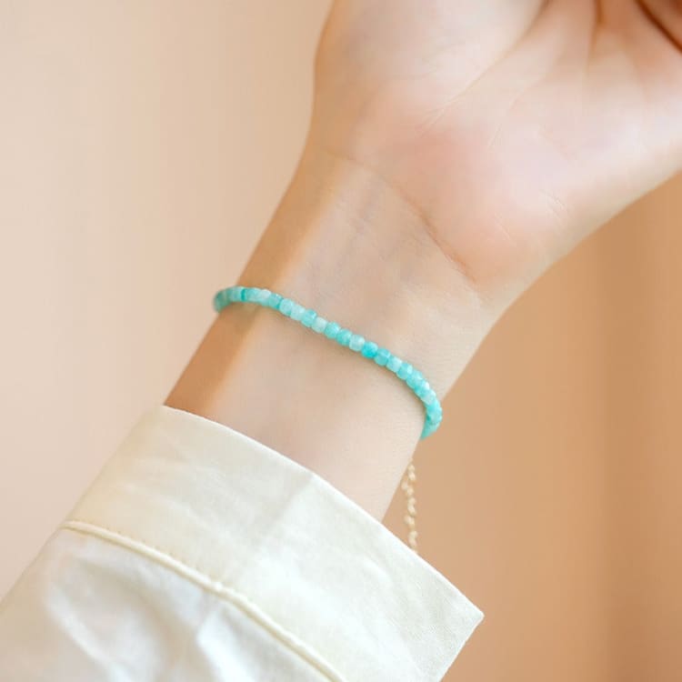 Bracelet fin en Amazonite