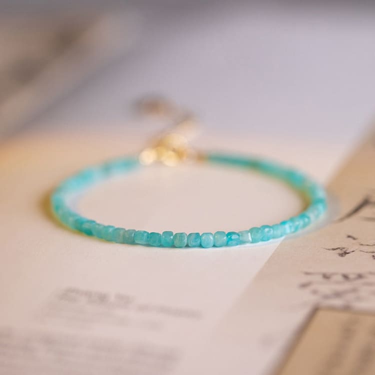 Bracelet fin en Amazonite