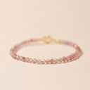 Bracelet fin en quartz rose - Eclat de Pierre