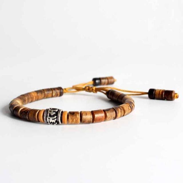 Bracelet Tibétain en Bois de Santal