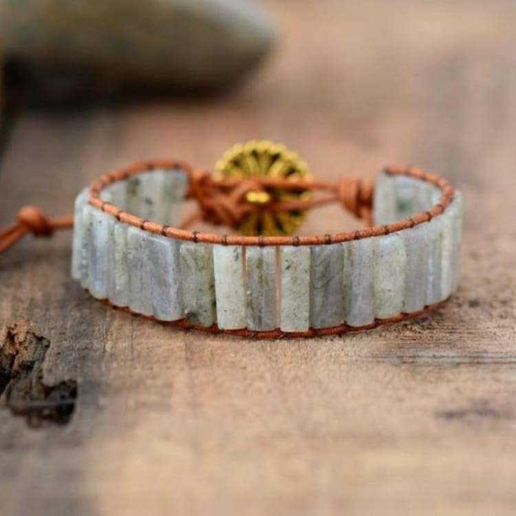 Bracelet tournesol en Labradorite