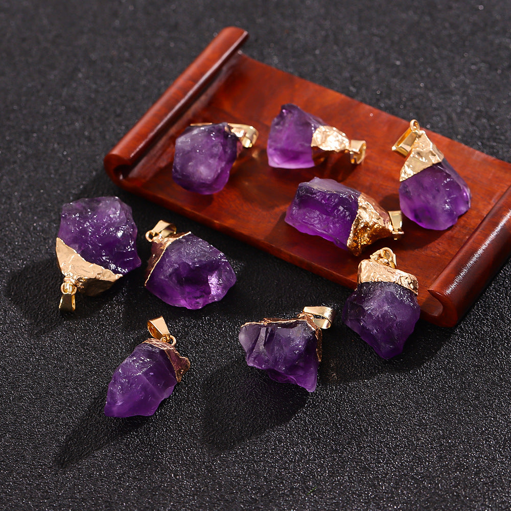 Natural amethyst pendant