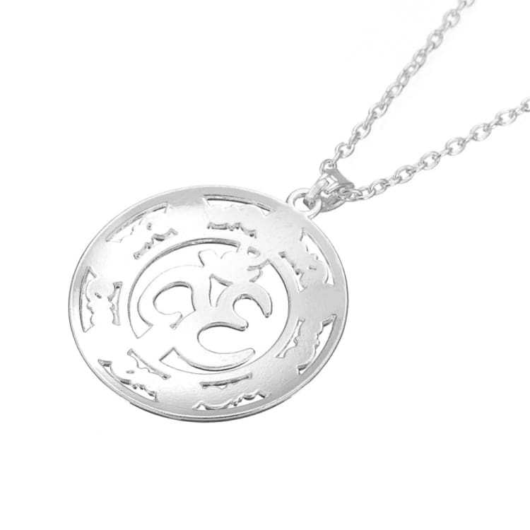 Collier 7 chakras symbole om