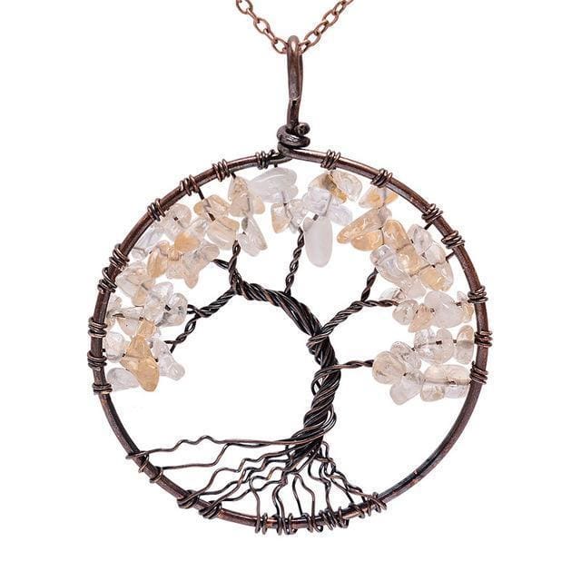 Collier Arbre de vie 7 Chakras