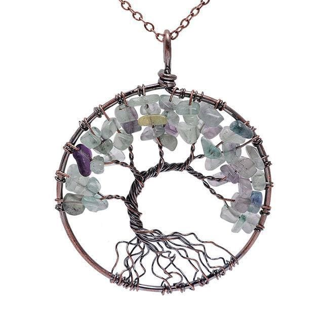 Collier Arbre de vie 7 Chakras