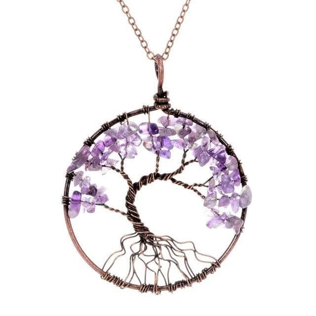 Collier Arbre de vie 7 Chakras