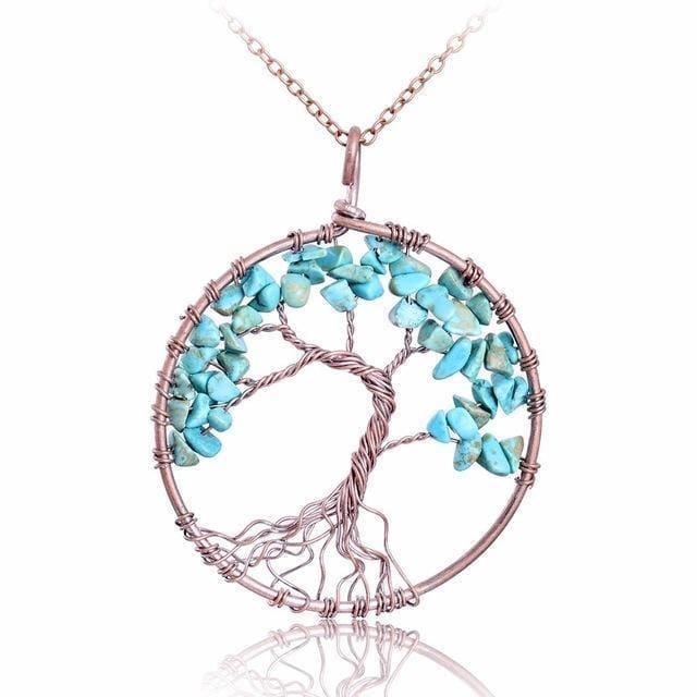 Collier Arbre de vie 7 Chakras