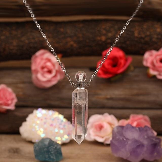 Collier avec diffuseur Cristal de Roche