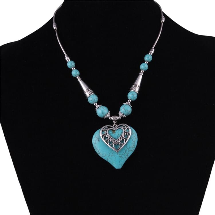 Collier en turquoise - ' L'amour Turquoise '