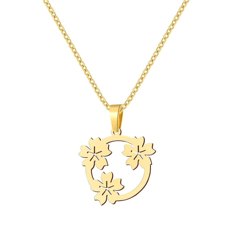 Collier 'Renouveau' orné de Fleurs du cerisier