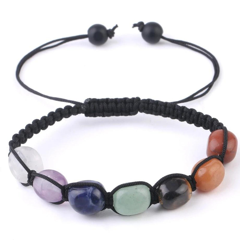 Bracelet à lacets de Guérison et d'Harmonisation des 7 Chakras