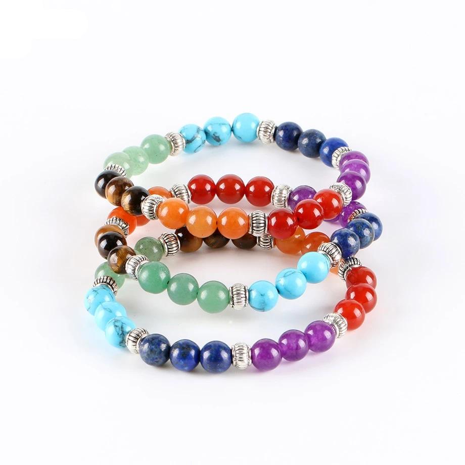 Bracelet de Guérison et d'Harmonisation des 7 Chakras 3 pierres