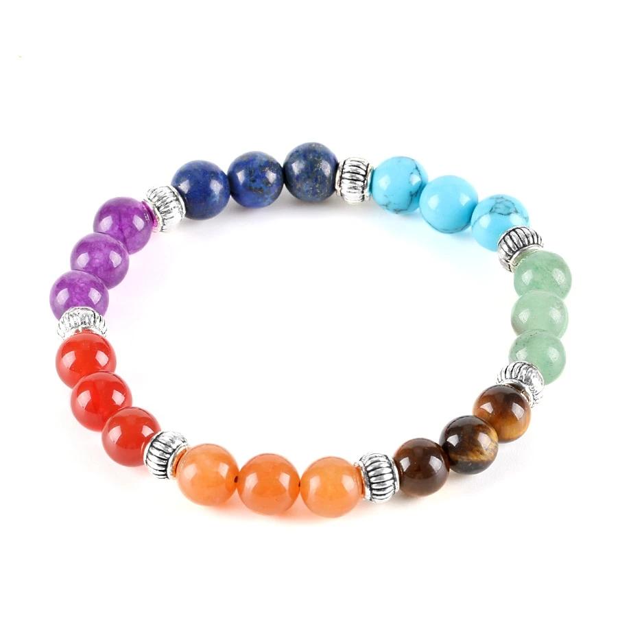 Bracelet de Guérison et d'Harmonisation des 7 Chakras 3 pierres